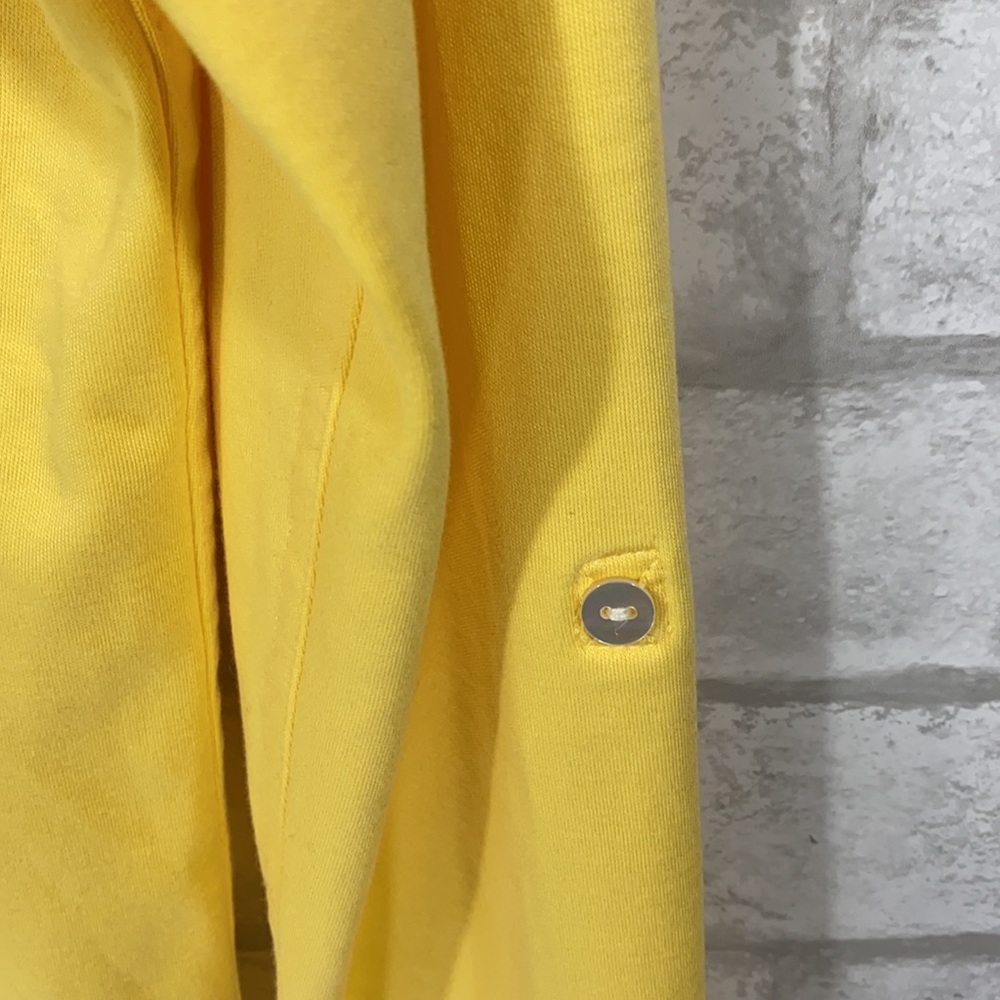 L.L.Bean yellow cardigan size Small - Picture 4 of 11